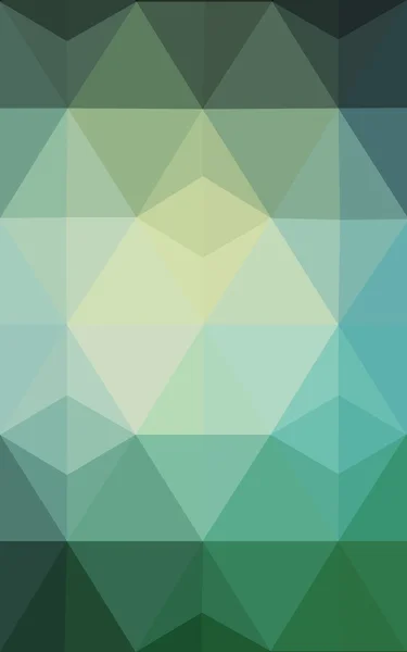 Vícebarevná, zelené a modré polygonální návrhový vzor, který se skládají z trojúhelníků a gradient v origami stylu. — Stock fotografie