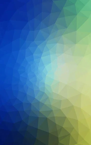 Patrón de diseño poligonal multicolor verde, azul, que consiste en triángulos y gradiente en estilo origami . — Foto de Stock