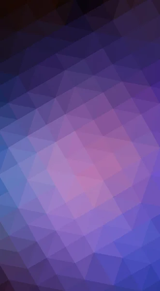 Mehrfarbige dunkelrosa, blaue polygonale Designillustration, die — Stockfoto