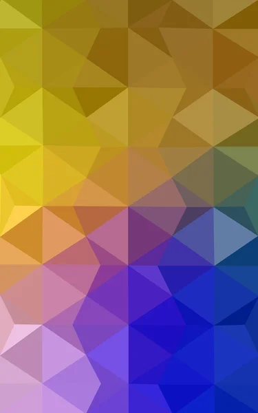 삼각형 및 그라데이션 종이 접기 스타일에서로 구성 된 멀티 컬러 어두운 핑크, 노랑, 다각형 디자인 패턴. — 스톡 사진