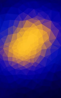 Üçgenler ve degrade origami tarzı oluşur çok renkli koyu mavi, kırmızı kenarlı tasarım deseni.