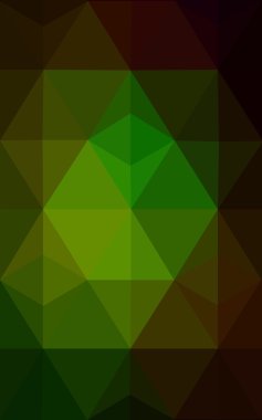 Üçgenler ve degrade origami tarzı oluşur çok renkli kırmızı, yeşil köşeli tasarım deseni.