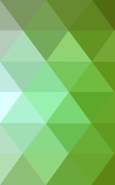 Üçgenler ve degrade origami tarzı oluşur çok renkli yeşil, sarı, turuncu poligonal tasarım deseni.