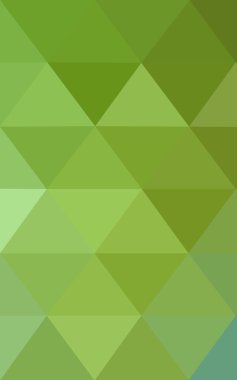 Üçgenler ve degrade origami tarzı oluşur çok renkli yeşil, sarı, turuncu poligonal tasarım deseni.