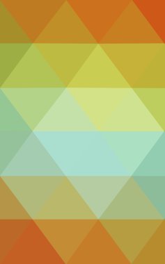 Üçgenler ve degrade origami tarzı oluşur çok renkli yeşil, sarı, turuncu poligonal tasarım deseni.
