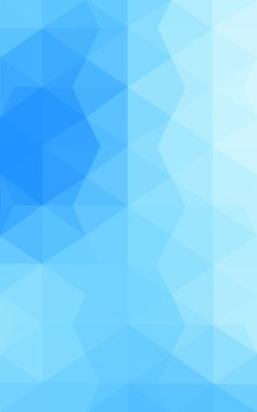 Üçgenler ve degrade origami tarzı oluşur mavi köşeli tasarım deseni.