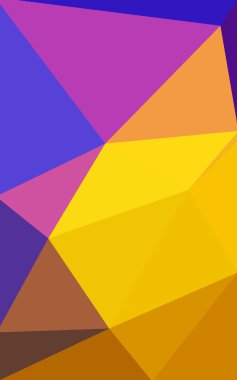 Üçgenler ve degrade origami tarzı oluşur çok renkli mavi, kırmızı kenarlı tasarım deseni.