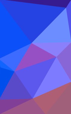 Üçgenler ve degrade origami tarzı oluşur çok renkli mavi, kırmızı kenarlı tasarım deseni.