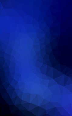 Üçgenler ve degrade origami tarzı oluşur koyu mavi köşeli tasarım deseni.