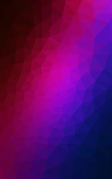 Πολύχρωμη σκούρο μπλε, κόκκινο πολυγωνικό design pattern, που αποτελείται από τρίγωνα και κλίση στο στυλ του origami. — Φωτογραφία Αρχείου