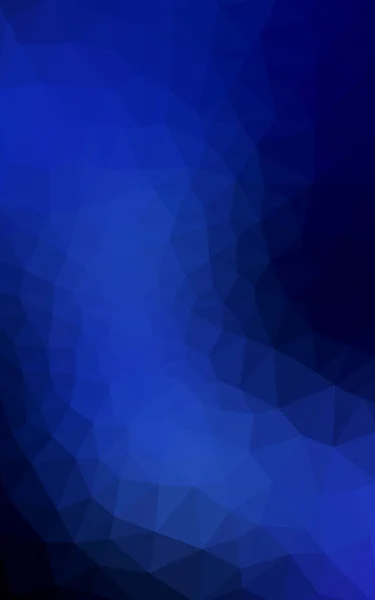Темно-синій багатокутний візерунок дизайну, який складається з трикутників і градієнта в стилі орігамі . — стокове фото