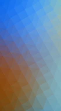 Çok renkli mavi, sarı, turuncu poligonal tasarlamak, w