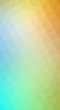 Çok renkli mavi, sarı, turuncu poligonal tasarlamak, w