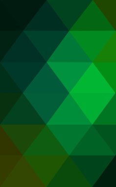 Üçgenler ve degrade origami tarzı oluşur koyu yeşil köşeli tasarım deseni.