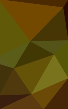 Üçgenler ve degrade origami tarzı oluşur çok renkli koyu yeşil, sarı, turuncu poligonal tasarım deseni.