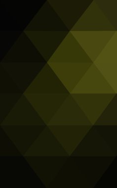 Üçgenler ve degrade origami tarzı oluşur koyu yeşil köşeli tasarım deseni.
