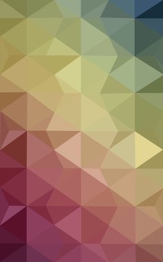 Üçgenler ve degrade origami tarzı oluşur çok renkli kırmızı, yeşil köşeli tasarım deseni.