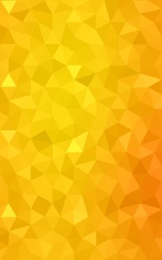 Degrade, arka planda origami stil ve üçgen oluşur turuncu poligonal desen.