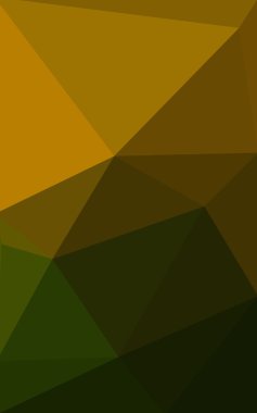 Üçgenler ve degrade origami tarzı oluşur çok renkli koyu yeşil, sarı, turuncu poligonal tasarım deseni.
