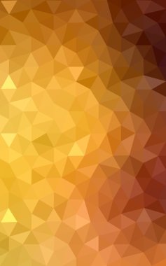 Degrade, arka planda origami stil ve üçgen oluşur turuncu poligonal desen.
