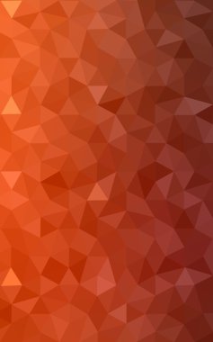 Degrade, arka planda origami stil ve üçgen oluşur turuncu poligonal desen.