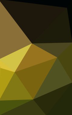 Üçgenler ve degrade origami tarzı oluşur çok renkli koyu yeşil, sarı, turuncu poligonal tasarım deseni.