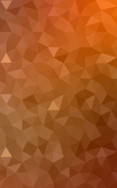 Degrade, arka planda origami stil ve üçgen oluşur turuncu poligonal desen.