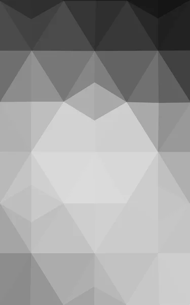 Gray polygonal design pattern, which consist of triangles and gradient in origami style. — Stock Photo, Image