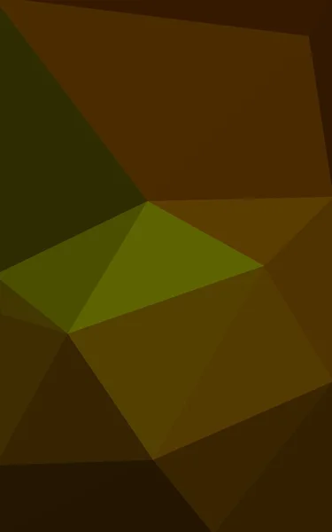 Multicolor dark green, yellow, orange polygonal design pattern, which consist of triangles and gradient in origami style. — Stock Photo, Image