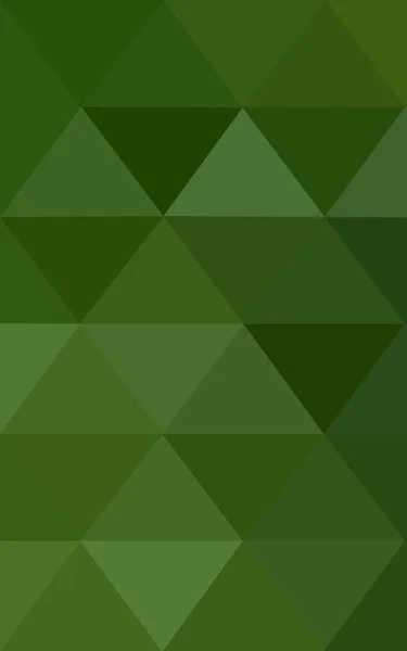 Темно-зелений багатокутний візерунок дизайну, який складається з трикутників і градієнта в стилі орігамі . — стокове фото