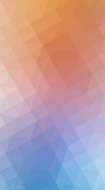 Çok renkli mavi, sarı, turuncu poligonal tasarlamak, w