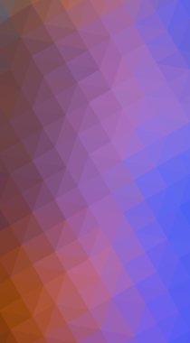 Çok renkli mavi, sarı, turuncu poligonal tasarlamak, w