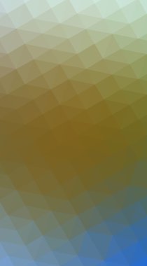 Çok renkli mavi, sarı, turuncu poligonal tasarlamak, w