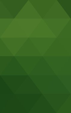 Üçgenler ve degrade origami tarzı oluşur koyu yeşil köşeli tasarım deseni.