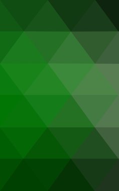 Üçgenler ve degrade origami tarzı oluşur koyu yeşil köşeli tasarım deseni.