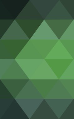 Üçgenler ve degrade origami tarzı oluşur koyu yeşil köşeli tasarım deseni.