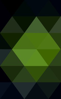 Üçgenler ve degrade origami tarzı oluşur koyu yeşil köşeli tasarım deseni.