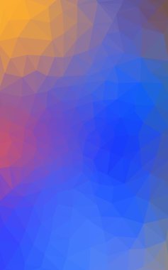 Üçgenler ve degrade origami tarzı oluşur çok renkli köşeli tasarım deseni.