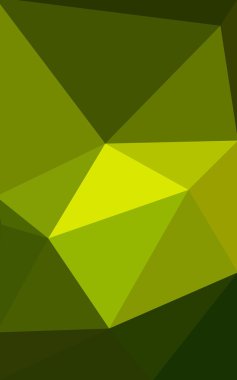 Üçgenler ve degrade origami tarzı oluşur çok renkli koyu yeşil, sarı, turuncu poligonal tasarım deseni.