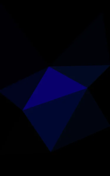 Ciemny niebieski projekt wielokątne wzór, który składa się z trójkątów i gradientu w stylu origami. — Zdjęcie stockowe