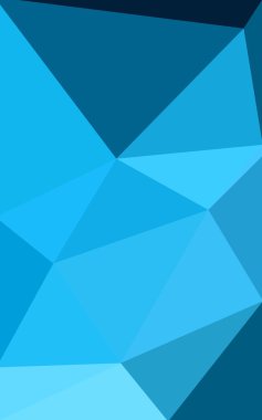 Üçgenler ve degrade origami tarzı oluşur mavi köşeli tasarım deseni.