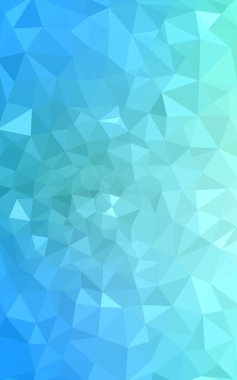 Üçgenler ve degrade origami tarzı oluşur çok renkli yeşil, mavi köşeli tasarım deseni.