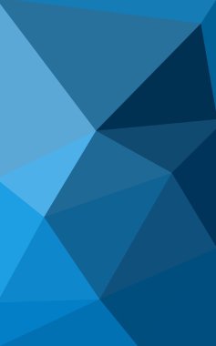 Üçgenler ve degrade origami tarzı oluşur mavi köşeli tasarım deseni.