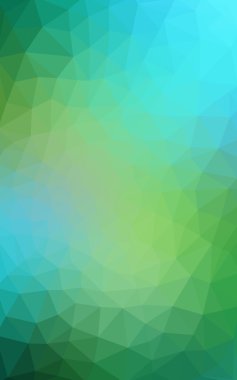 Üçgenler ve degrade origami tarzı oluşur çok renkli yeşil, mavi köşeli tasarım deseni.