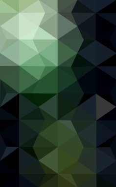 Üçgenler ve degrade origami tarzı oluşur koyu yeşil köşeli tasarım deseni.