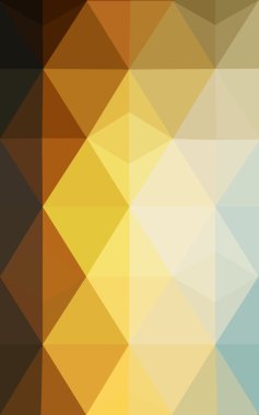 Üçgenler ve degrade origami tarzı oluşur çok renkli mavi, sarı, turuncu poligonal tasarım deseni.