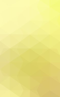 Üçgenler ve degrade origami tarzında oluşan sarı poligonal tasarım deseni.