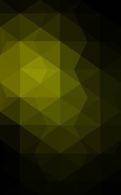 Üçgenler ve degrade origami tarzı oluşur koyu yeşil köşeli tasarım deseni.