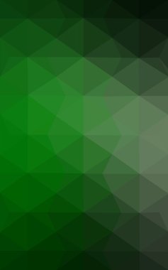 Üçgenler ve degrade origami tarzı oluşur koyu yeşil köşeli tasarım deseni.