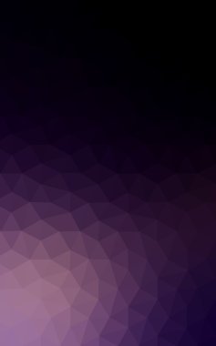 Üçgenler ve degrade origami tarzında oluşan koyu mor kenarlı tasarım deseni.